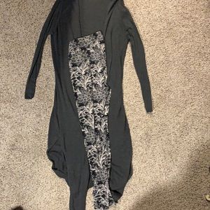 Lularoe leggings and duster sweater